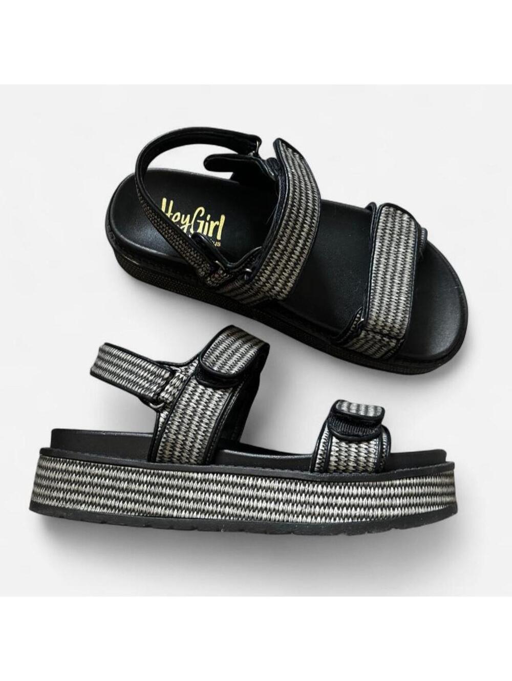 Black Platform Chunky Sandals from Corky’s